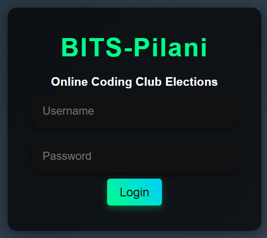 BITS Online E-Voting System